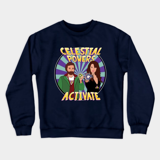 Celestial Wonder Twins Crewneck Sweatshirt by janeysf03